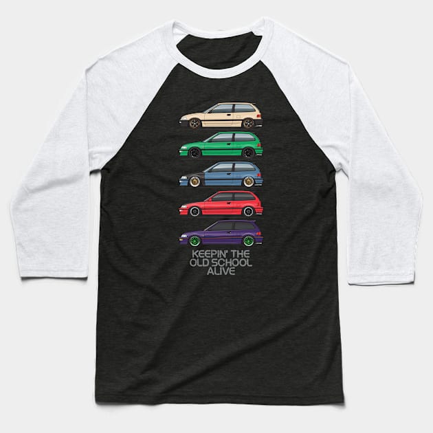 keeping the old school alive Baseball T-Shirt by JRCustoms44